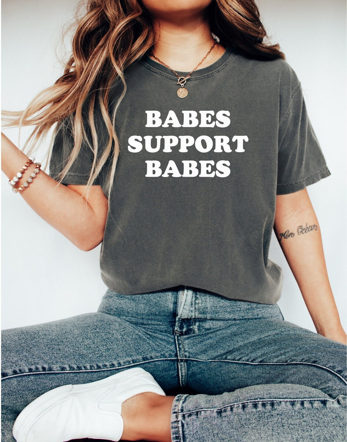 Babes Support Babes Shirt Female Empowerment Shirt Graphic Tee – Feel-Good Design · Top Pick For Any Outfit