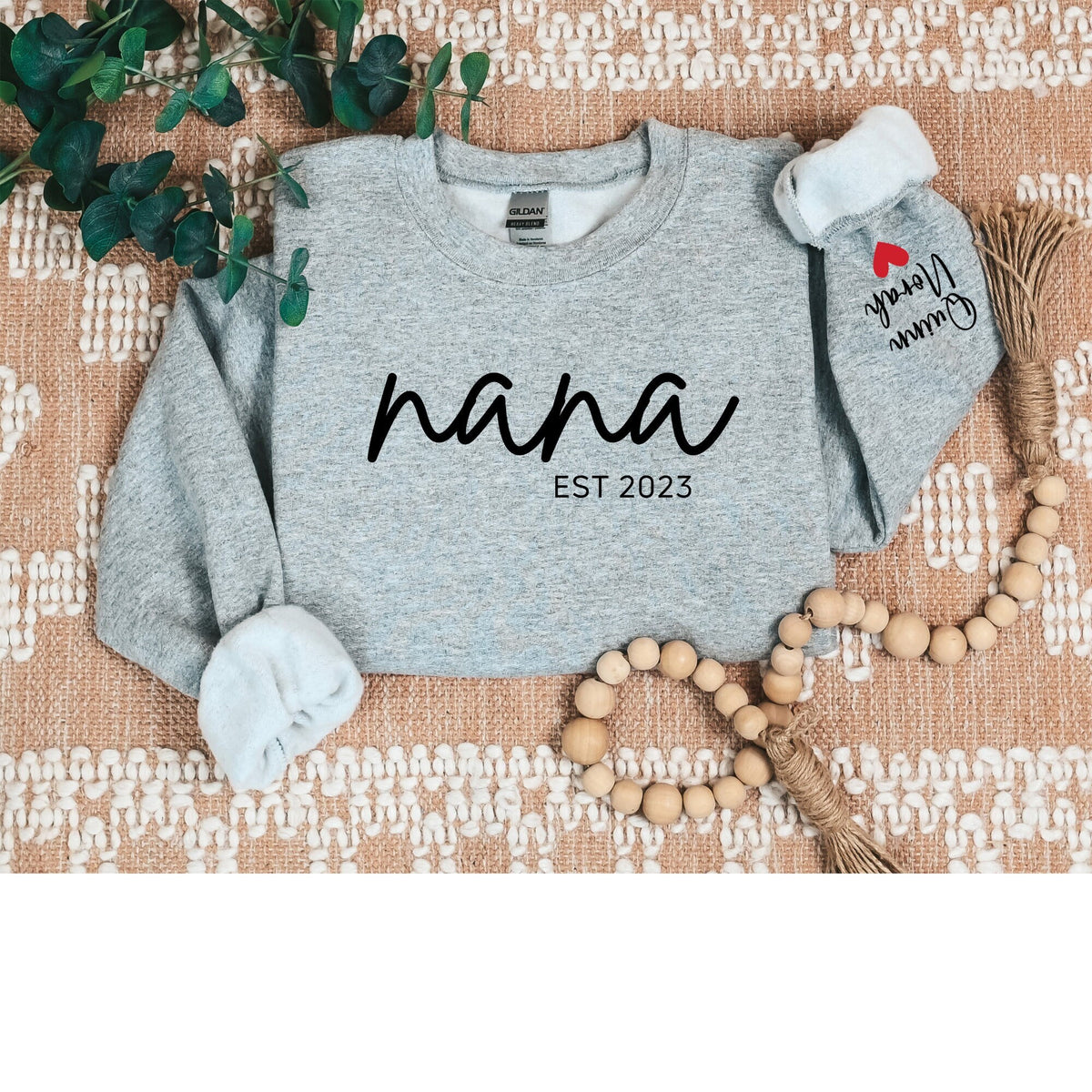 Personalized Nana Est Sweatshirt Custom Nana Shirt Mothers Day Gift Gift for Nana Sweatshirt – Easygoing Wear · Must-Have Style