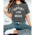 Support Live Music Shirt Music Lover Shirt Music Tee Musician TShirt Graphic Tee – Easygoing Wear · Perfect For Daily Wear
