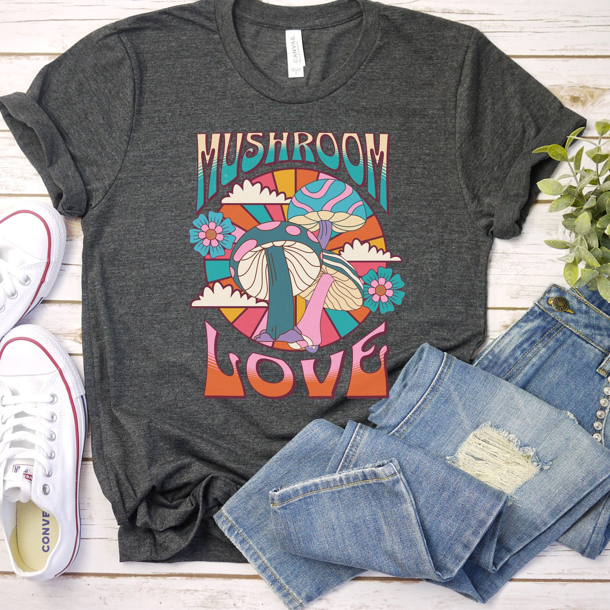 Retro Mushroom Shirt Fungi Shirt Fungus Shirt Mycology Shirt Mycologist Gift Trippy Shirt Retro Shirt Mushroom T Shirt Groovy Shirt Graphic Tee – Cozy Vibes · High-Quality Print
