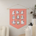 Floral Ghost Wall Pennant for Halloween Pastel Goth Groovy Ghosts with Flowers Boho Butterflies Funny Ghost Wall Decor for Halloween Graphic Tee – Soft Feel · Trending Graphic Apparel