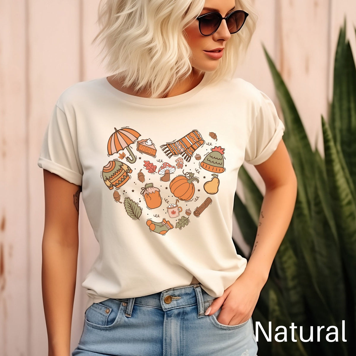 Fall Favorites Shirt Fall Doodles Shirt Autumn Shirt Fall Heart Shirt Cute Fall Shirt Fall Season Shirt Womens Fall Shirt Fall Apparel Graphic Tee – Aesthetic Look · Must-Have Style