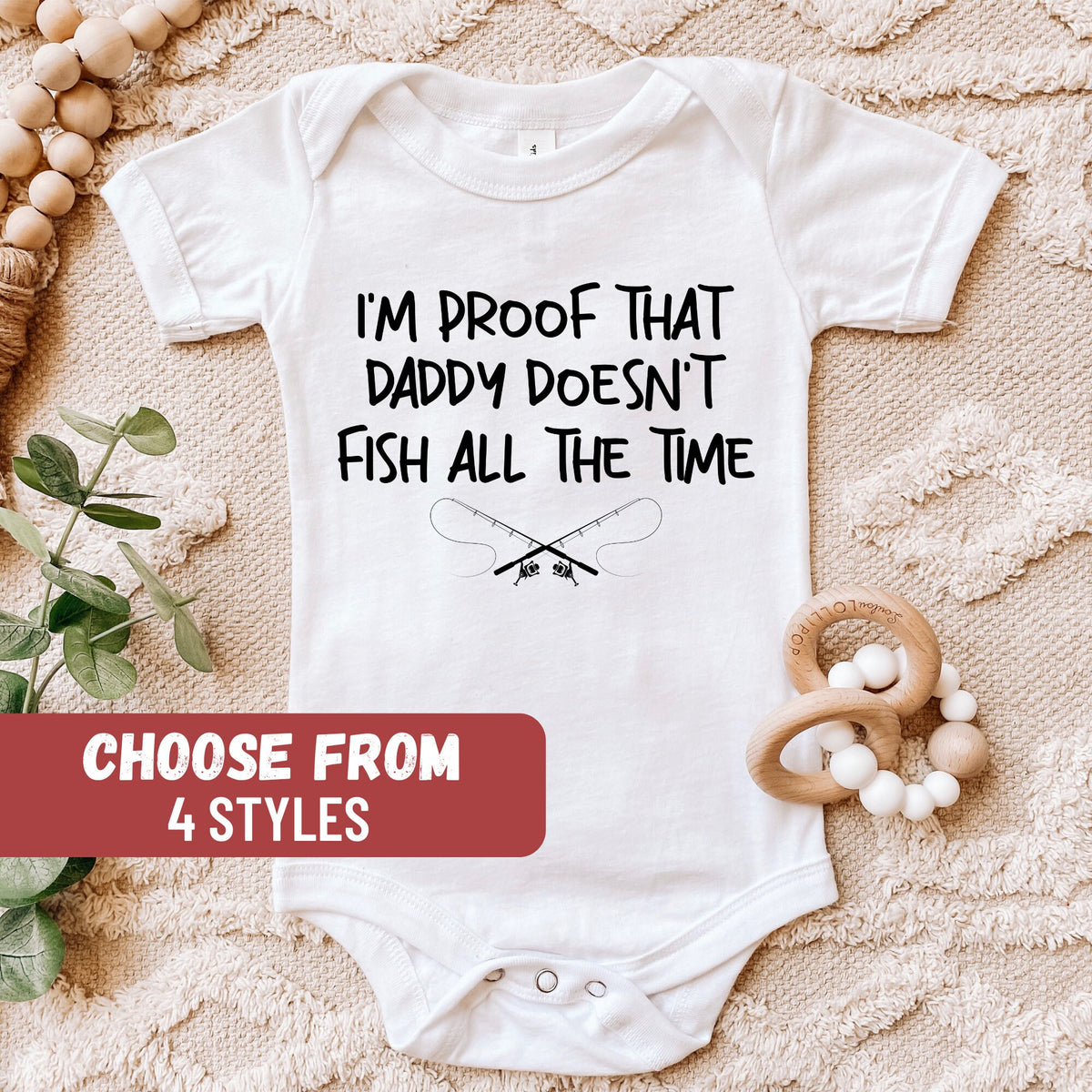 Funny Fishing Baby Bodysuit Baby Shower Gift Baby Outfit Baby Clothes I39m Proof That Daddy Doesn39t Fish All The Time Baby Bodysuit Graphic Tee – Premium Graphic · Trending Graphic Apparel