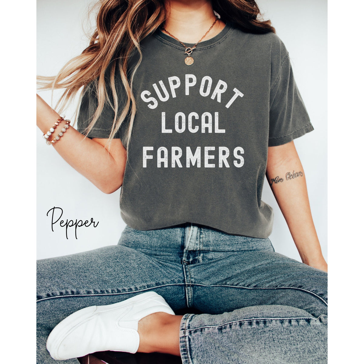 Support Local Farmers Shirt Farmer Gift Local Farm Shirt Farmers Market Shirt Graphic Tee – Cozy Vibes · Great Gift For Fans