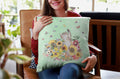 Nostalgic Cat Pillow for Fall Watercolor Kitten Boho Butterflies and Sunflowers Cat Mom Gift Whimsigoth Floral Kitten Pillow for Office Graphic Tee – Aesthetic Look · Must-Have Style