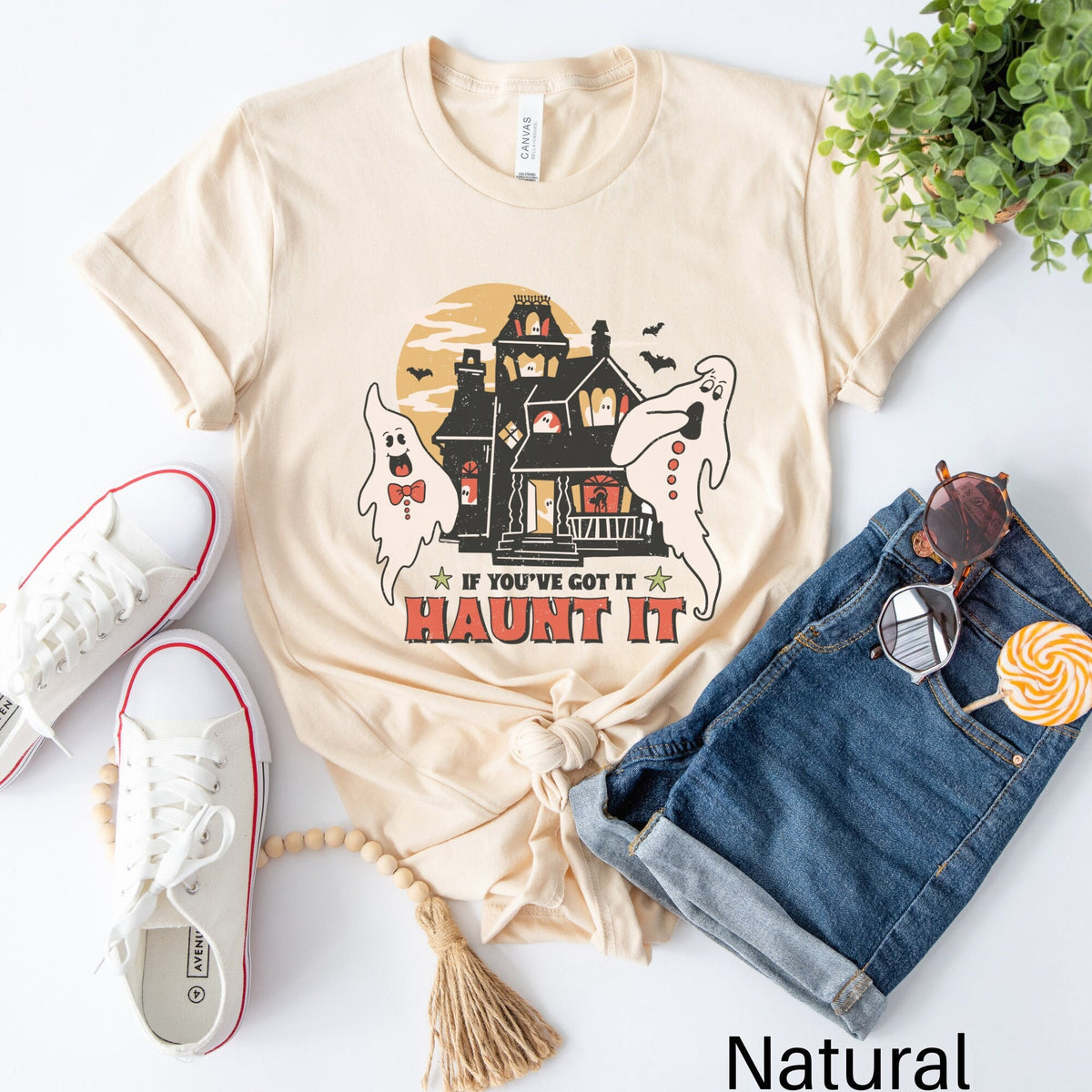 Haunted House Shirt Ghost Shirt Vintage Halloween Shirt Retro Halloween Tee Cute Halloween Shirt Spooky Season Tee Trick or Treat Tee Graphic Tee – Soft Feel · Must-Have Style