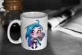 League of Legends Cute Chibi Jinx 11oz White Glossy Mug Perfect Gift for Gamers and LoL Fans Graphic Tee – Everyday Comfort · Trending Graphic Apparel