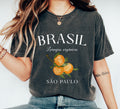 Brasil Organic Oranges Tee Shirt Sao Paulo Lover Brazil Tshirt Graphic Tee – Warm & Stylish · Trending Graphic Apparel
