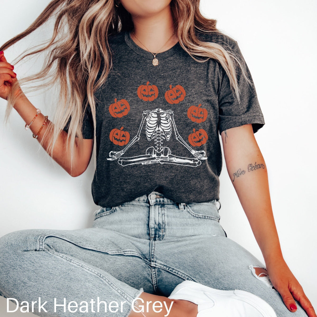 Skeleton Yoga Shirt Namaste Halloween Shirt Yoga Halloween Tshirt Pumpkin Shirt Meditation Shirt Yoga Lover Shirt Yogi Shirt Graphic Tee – Cozy Vibes · Must-Have Style