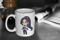 Valorant Cute Chibi Sage 11oz White Glossy Mug Perfect Gift for Gamers and Valorant Fans Graphic Tee – Bold Style · Great Gift For Fans