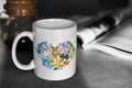 Pokmon Eeveelution 11oz White Glossy Mug Perfect Gift for Gamers and Pokmon Fans Graphic Tee – Bold Style · High-Quality Print