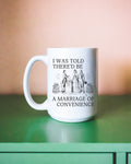 Romance Reader Coffee Mug for Book Lover or Historical Romance Writer 15 Oz Coffee Mug Marriage of Convenience Historical Fiction Mug Graphic Tee – Fan Favorite · Must-Have Style