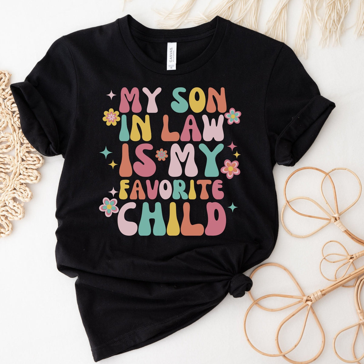Son in Law Tshirt My Son in Law is My Favorite Child Shirt Mother in Law Shirt Mother in Law Gift Funny Mom Gift Favorite Kid Shirt Graphic Tee – Bold Style · Perfect For Daily Wear