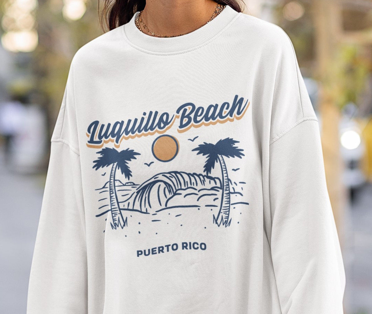 Luquillo Beach Puerto Rico Crewneck Sweatshirt Unisex Pullover Sweater Gift Souvenir Sweatshirt – Premium Graphic · Top Pick For Any Outfit