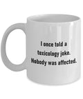 Toxicologist Gift Idea Toxicology Coffee Mug Funny Toxicologist Present I Once Told a Toxicology Joke Graphic Tee – Premium Graphic · Trending Graphic Apparel