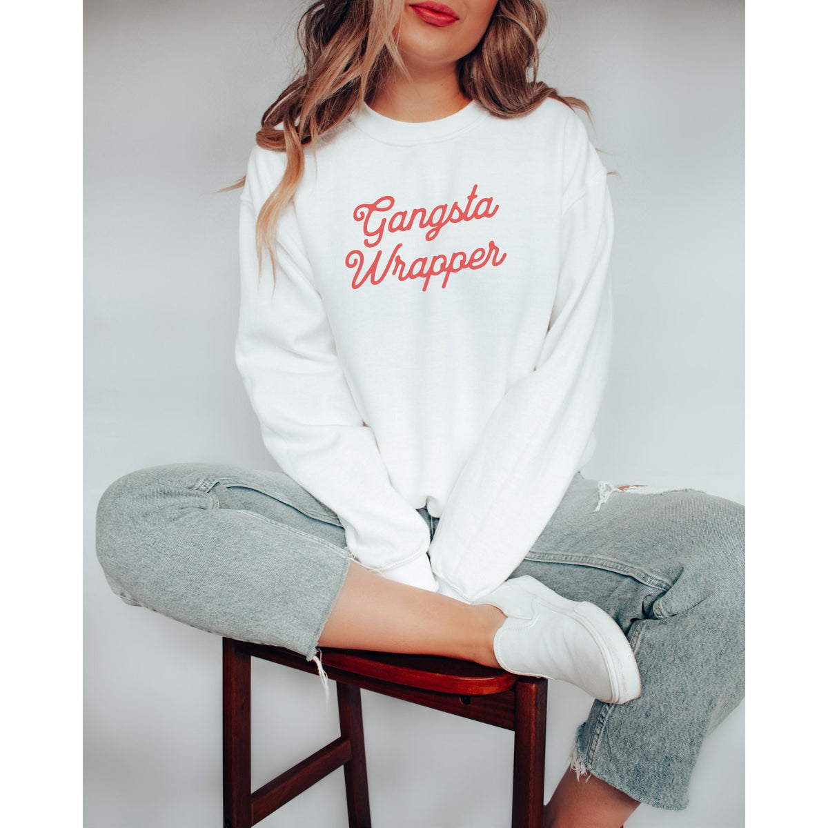 Gangsta Wrapper Sweatshirt Funny Christmas Shirt Christmas Party Shirt Gift for Christmas Lover Sweatshirt – Premium Graphic · Top Pick For Any Outfit