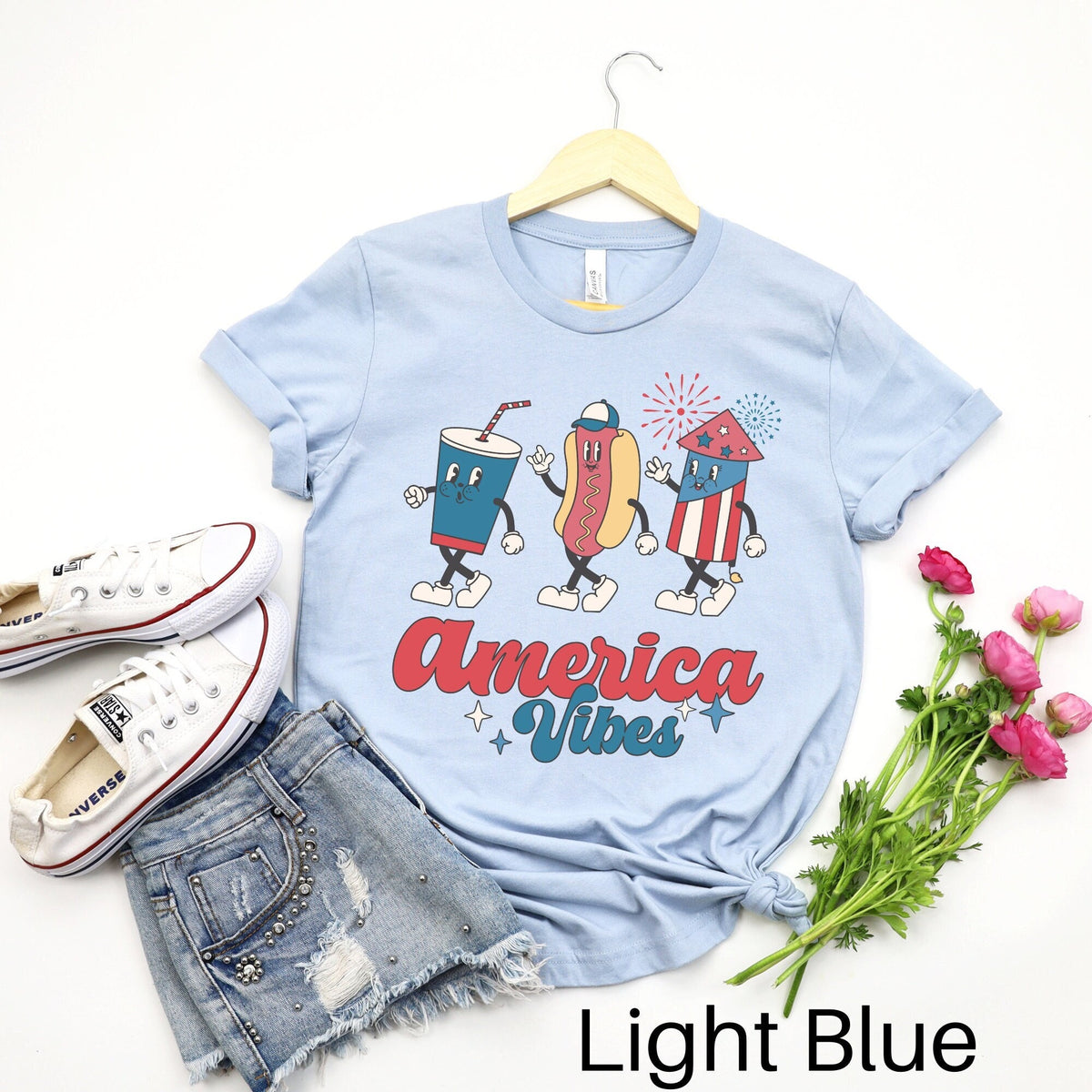 Retro 4th of July Tshirt Red White Blue Shirt Patriotic Shirt Independence Day Tee Retro America Shirt Hot Dog Shirt USA Shirt Graphic Tee – Bold Style · Trending Graphic Apparel