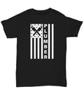 Funny Plumber Shirt Plumber Gift Idea Present For Plumbers Plumber Flag Unisex Tee Graphic Tee – Bold Style · Top Pick For Any Outfit