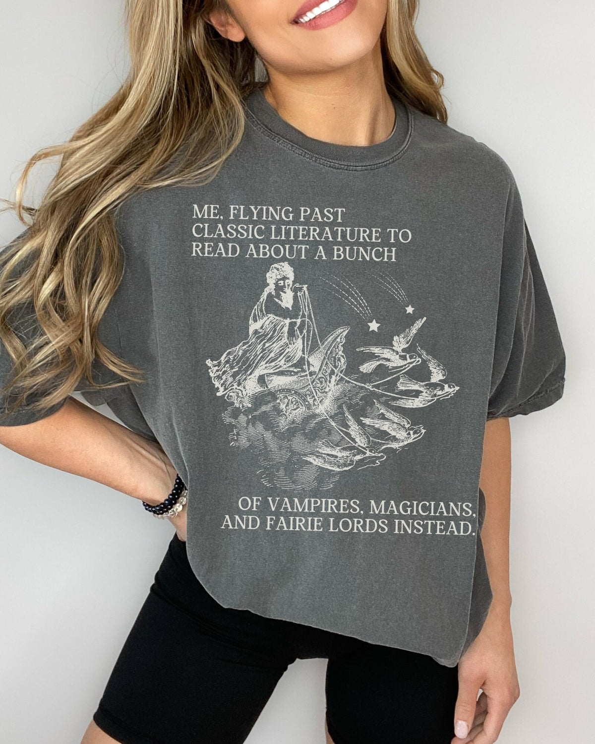 Bookish Tee Shirt for Fantasy Reader Romantasy TShirt Bookworm Who Loves Paranormal Romance Books Funny Book Lover Gift Romance Tropes Graphic Tee – Bold Style · Top Pick For Any Outfit