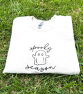 Spooky Season Embroidery Sweatshirt Embroidered Halloween Crewneck Cute Ghost and Funny Sweatshirts Halloween Gifts Sweatshirt – Everyday Comfort · Must-Have Style