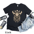 Bull Skull Shirt Cowboy Shirt Western Shirt Cow Skull Shirt Country Shirt Western Graphic Tee Rodeo Shirt Wild West Shirt Occult Tee Graphic Tee – Easygoing Wear · High-Quality Print