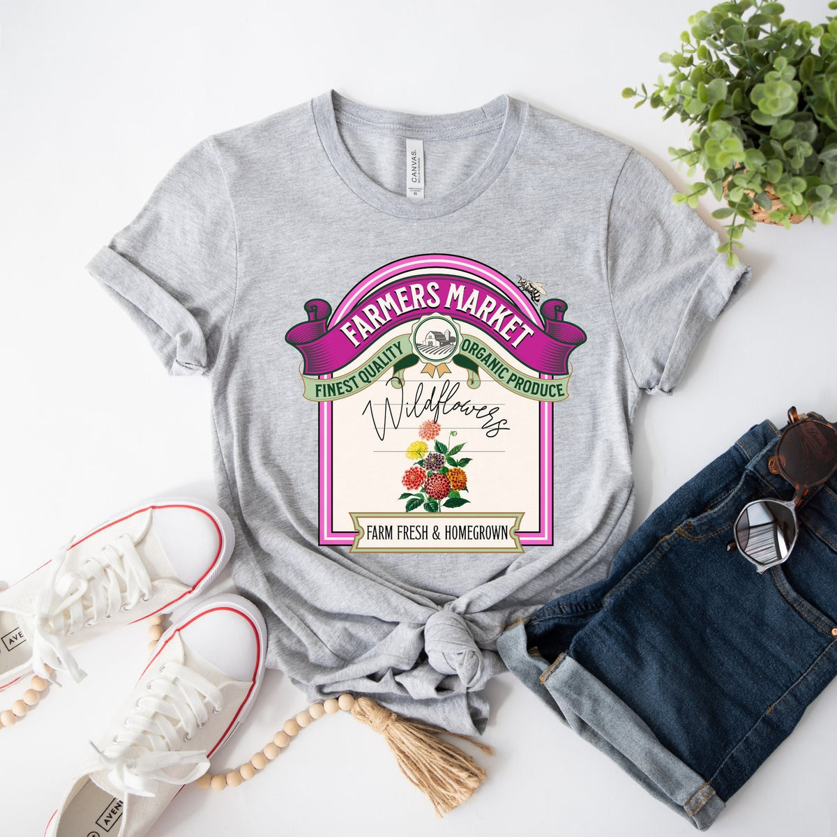 Wildflower Shirt Wildflower Gift Farm Life Farm Fresh Shirt Farmers Market Fresh Flowers Gardening Shirt Country Shirt Farm Shirt Graphic Tee – Cozy Vibes · Top Pick For Any Outfit