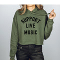 Support Live Music Cropped Hoodie Gift for Music Lover Music Festival Shirt Hoodie – Easygoing Wear · Great Gift For Fans