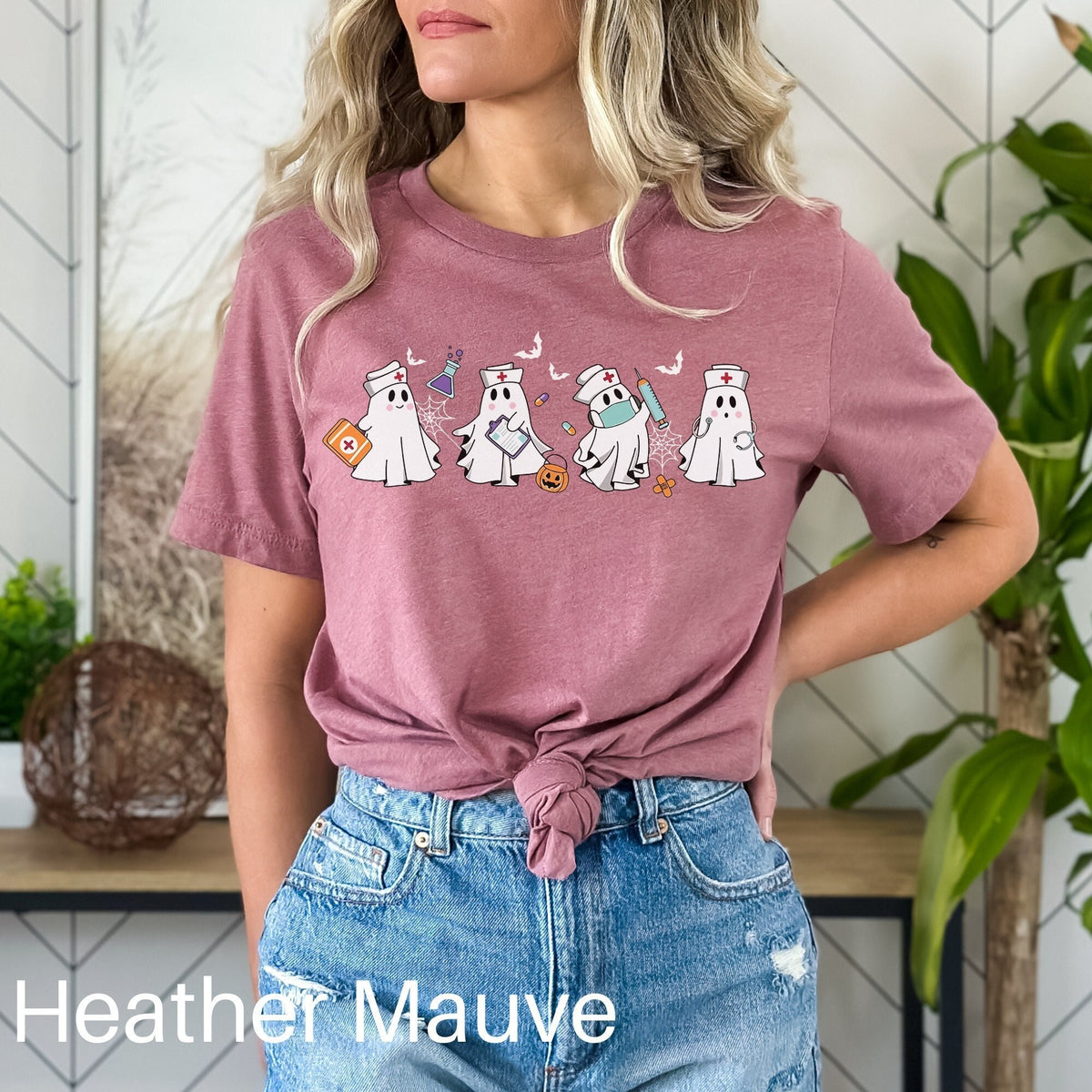 Halloween Ghost Nurse Shirt Cute Nurse Shirt Halloween Nursing Tshirt Nurse Life Shirt Spooky Nurse Shirt Nursing Student Tee Nurse Gift Graphic Tee – Soft Feel · Great Gift For Fans