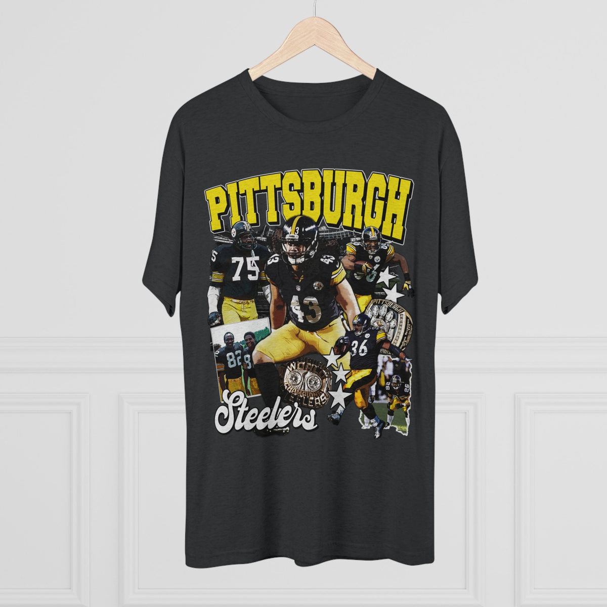 Pittsburgh Steelers Retro Style Dynasty Graphic Tee Graphic Tee – Fan Favorite · Must-Have Style