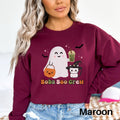 Boba Tea Sweatshirt Retro Halloween Sweater Groovy Ghost Bubble Tea Sweatshirt Halloween Boba Tea Boba Lover Gift Halloween Kawaii Sweatshirt – Everyday Comfort · Great Gift For Fans