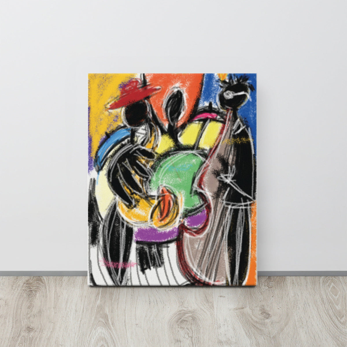 Abstract Jazz Band Painting Jazz Musicc Painting Jazz Band Art Black Jazz Band Art Black Jazz Musician Painting canvas Abstract Jazz Art Graphic Tee – Aesthetic Look · Top Pick For Any Outfit