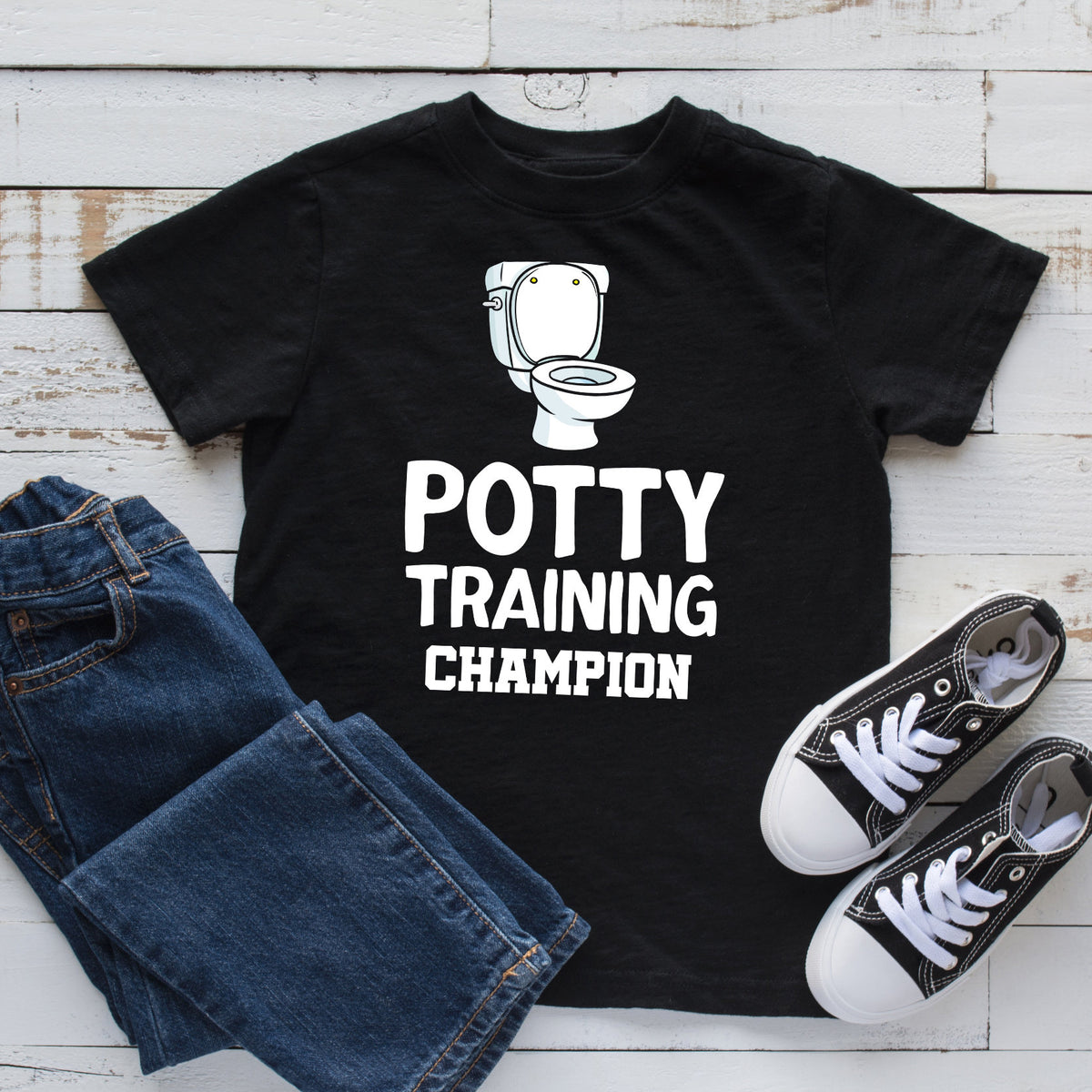 Potty Training Champion TShirt Toddler Tee Kids Hoodie Children39s Achievement Shirt Hoodie – Premium Graphic · High-Quality Print