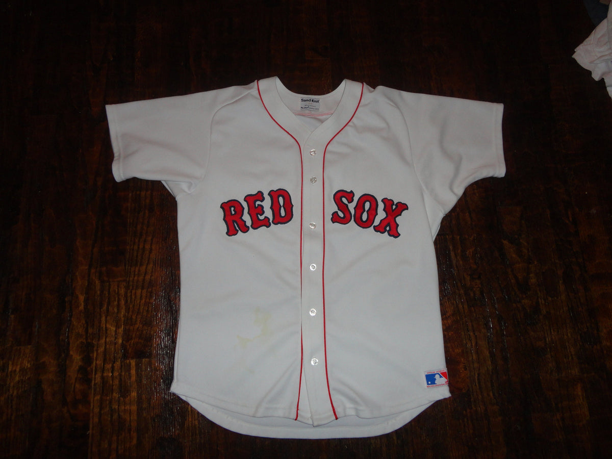 Vintage 8039s Sand Knit Authentic Pro Cut Boston Red Sox Baseball Jersey 44 Jersey – Aesthetic Look · High-Quality Print