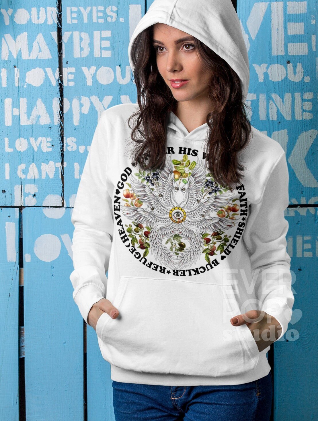 Angel Wing Hoodie Jesus God Sweatshirt Bible Verse Sweater Faith Graphic Tee Christian Boho Shirt Prayer Artsy Print Waymaker Hoody Hoodie – Warm & Stylish · Must-Have Style