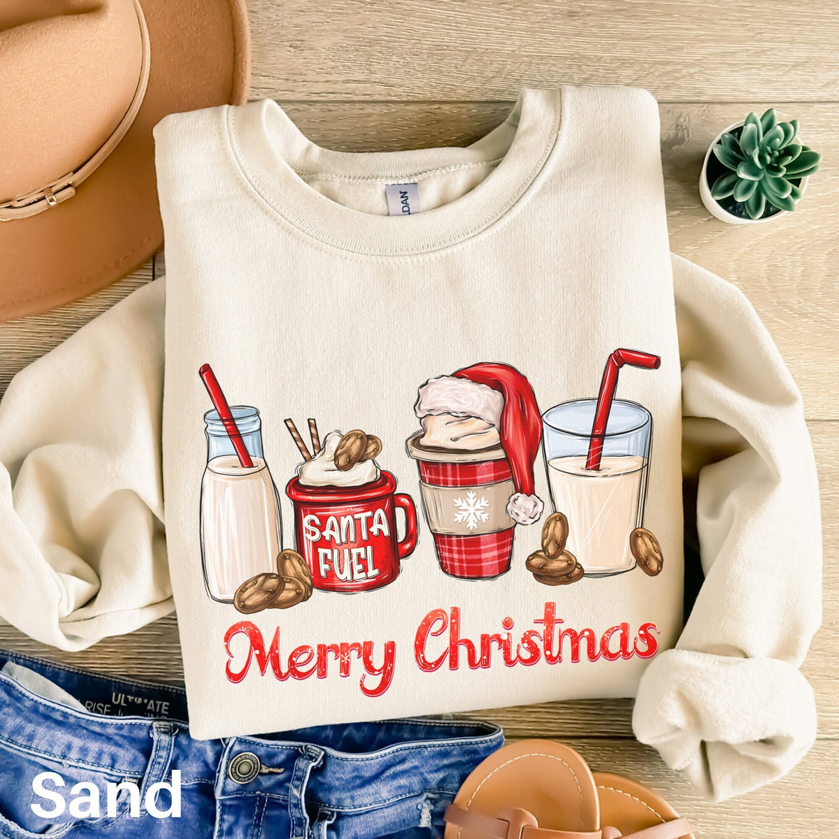 Milk and Cookies Sweatshirt Cookies For Santa Sweater Santa Fuel Sweatshirt Holiday Crewneck Sweatshirt Winter Season Cute Santa Shirt Sweatshirt – Feel-Good Design · Trending Graphic Apparel
