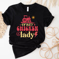 Crazy Chicken Lady Shirt Funny Chicken Shirt Chicken Mom Chicken Lover Gift Farm Girl Shirt Farm Life Shirt Chicken Lover Shirt Graphic Tee – Bold Style · Great Gift For Fans