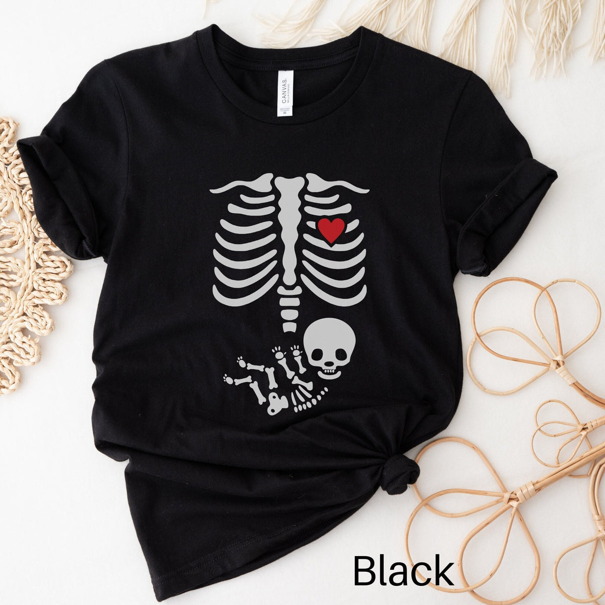 Skeleton Halloween Pregnancy Reveal Shirt Baby Announcement Shirt Funny Pregnancy Baby Mama Tshirt Pregnant Halloween Party Costume Graphic Tee – Soft Feel · Trending Graphic Apparel