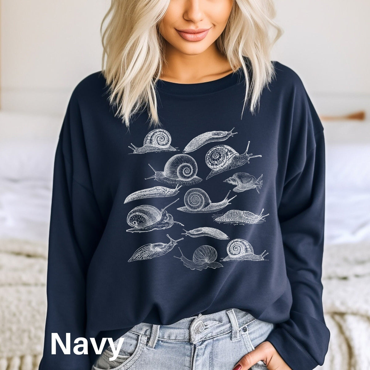 Snails Sweathirt Snail Lover Snails Sweater Snail Gifts Gardening Sweatshirt Gift for Gardener Botanical Sweatshirt Slug Sweatshirt Sweatshirt – Warm & Stylish · High-Quality Print
