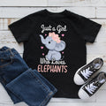 Girl Loves Elephants Kids Shirt Toddler Tee Baby Bodysuit Hoodie Hoodie – Everyday Comfort · Must-Have Style
