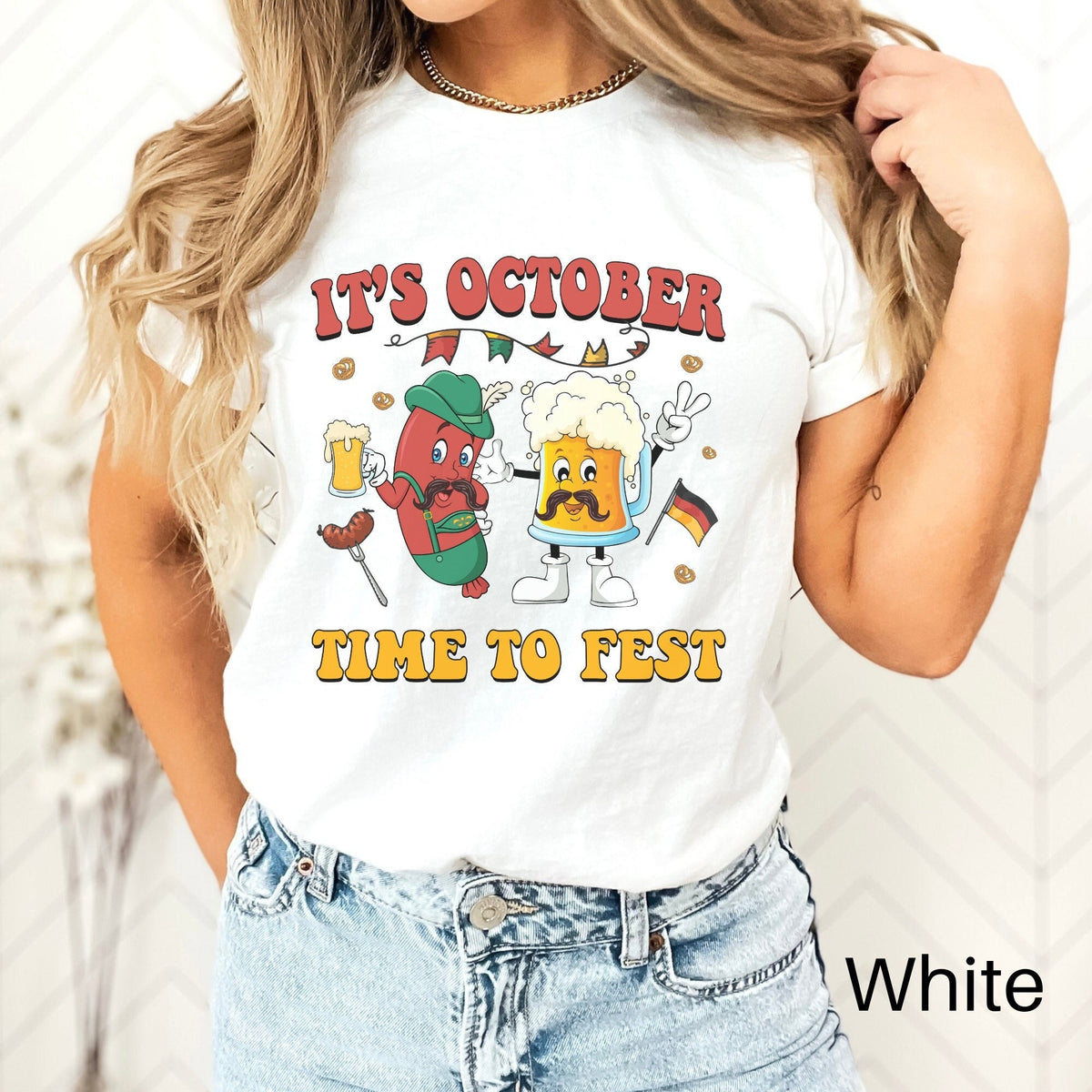 Oktoberfest Shirt Funny Drinking Shirt Time to Fest Shirt Beer Festival Shirt Beer Fest Tee Retro Oktoberfest Wurst Shirt Beer Lover Graphic Tee – Cozy Vibes · Great Gift For Fans