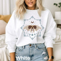 Skull Moth Sweatshirt Celestial Moth Sweater Insect Sweatshirt Goblincore Sweatshirt Moth Sweater Moth Lover Gift Moon Phases Shirt Sweatshirt – Premium Graphic · Must-Have Style