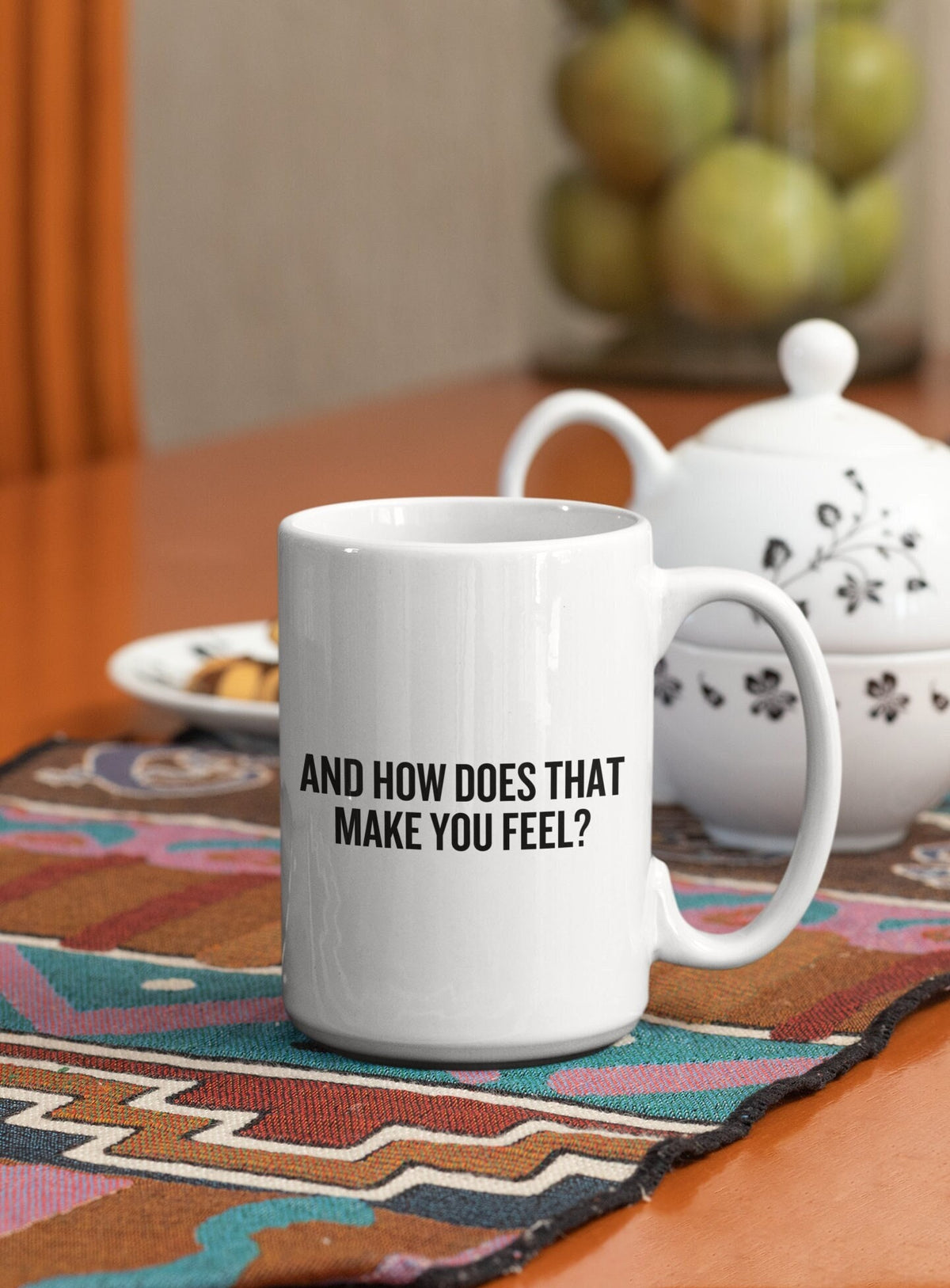 Funny Psychology Mug Psychologist Gift Idea Therapist Present And How Does That Make You Feel Graphic Tee – Soft Feel · Top Pick For Any Outfit
