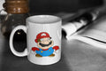 Super Mario Cute Silly Mario Funny 11oz White Glossy Mug Perfect Gift for Gamers and Mario Fans Graphic Tee – Easygoing Wear · Great Gift For Fans