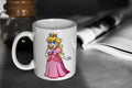 Super Mario Cute Princess Peach 11oz White Glossy Mug Perfect Gift for Gamers and Princess Peach Fans Graphic Tee – Everyday Comfort · Must-Have Style