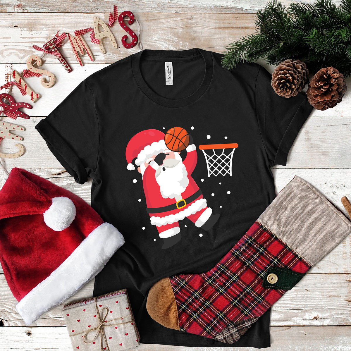 Basketball Santa TShirt Christmas Basketball Hoodies Unisex Men39s Tees Kids Apparel Hoodie – Everyday Comfort · Trending Graphic Apparel