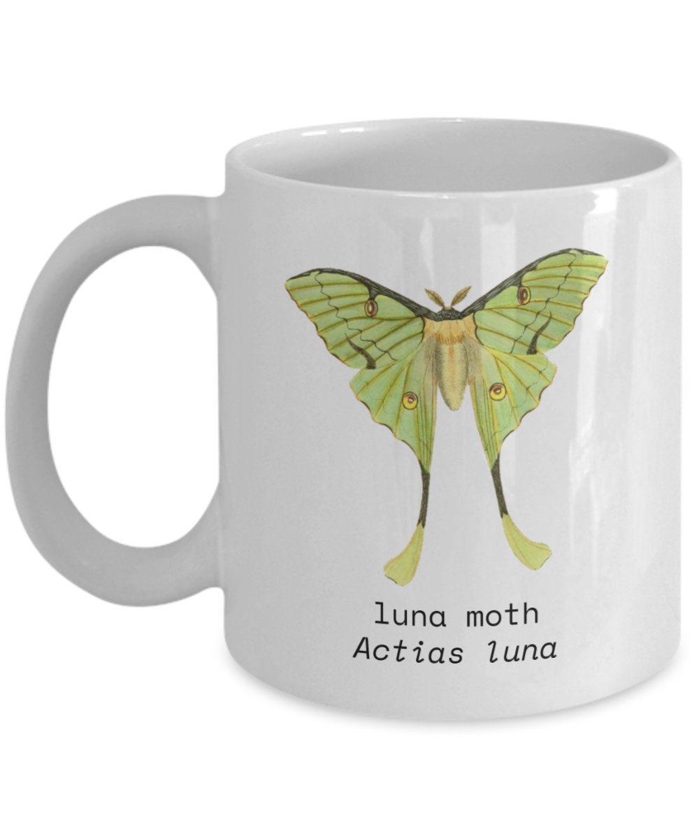 Entomology Coffee Mug Insect Collector Gift Entomologist Present Bug Lover Gift Luna Moth Graphic Tee – Premium Graphic · High-Quality Print