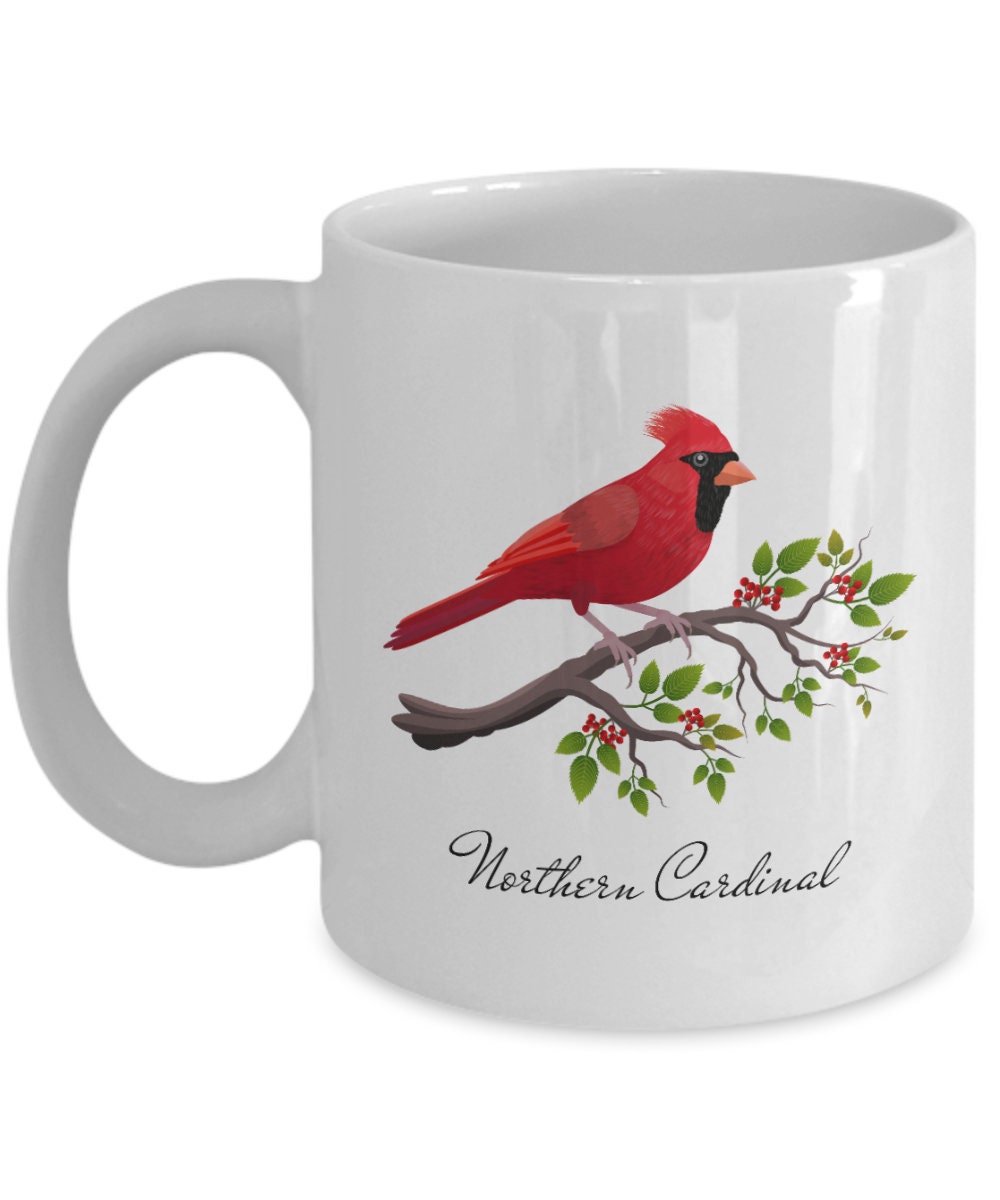Bird Lover Gift Cardinal Bird Mug Northern Cardinal Ornithology Gift Bird Watching Present Birding Graphic Tee – Soft Feel · Must-Have Style