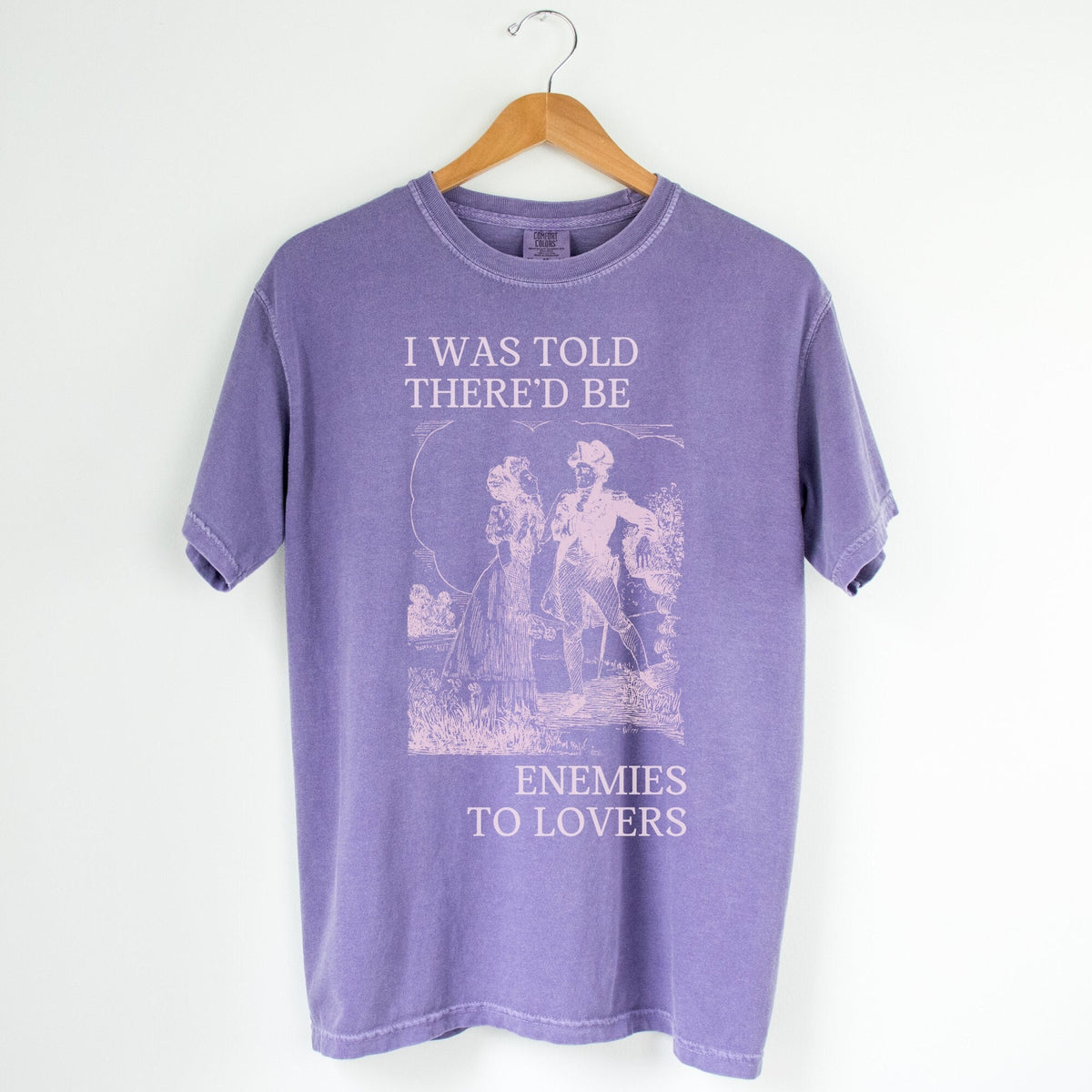 Silly Bookish Tee Shirt for Romance Reader Enemies to Lovers Funny Historical Fiction Shirt Cute Reading Gift for Bookworm or Librarian Graphic Tee – Easygoing Wear · High-Quality Print