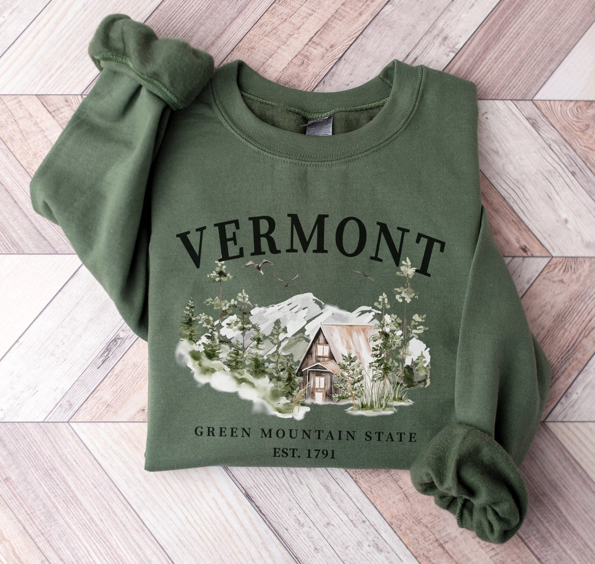 Unisex Vermont Green Mountain State Crewneck Sweatshirt Vermont Pullover Gift Sweatshirt – Cozy Vibes · Top Pick For Any Outfit