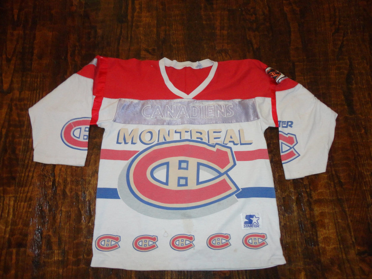 Vintage 9039s Montreal Canadiens NHL Hockey Starter Shirt Jersey Size L Jersey – Warm & Stylish · High-Quality Print